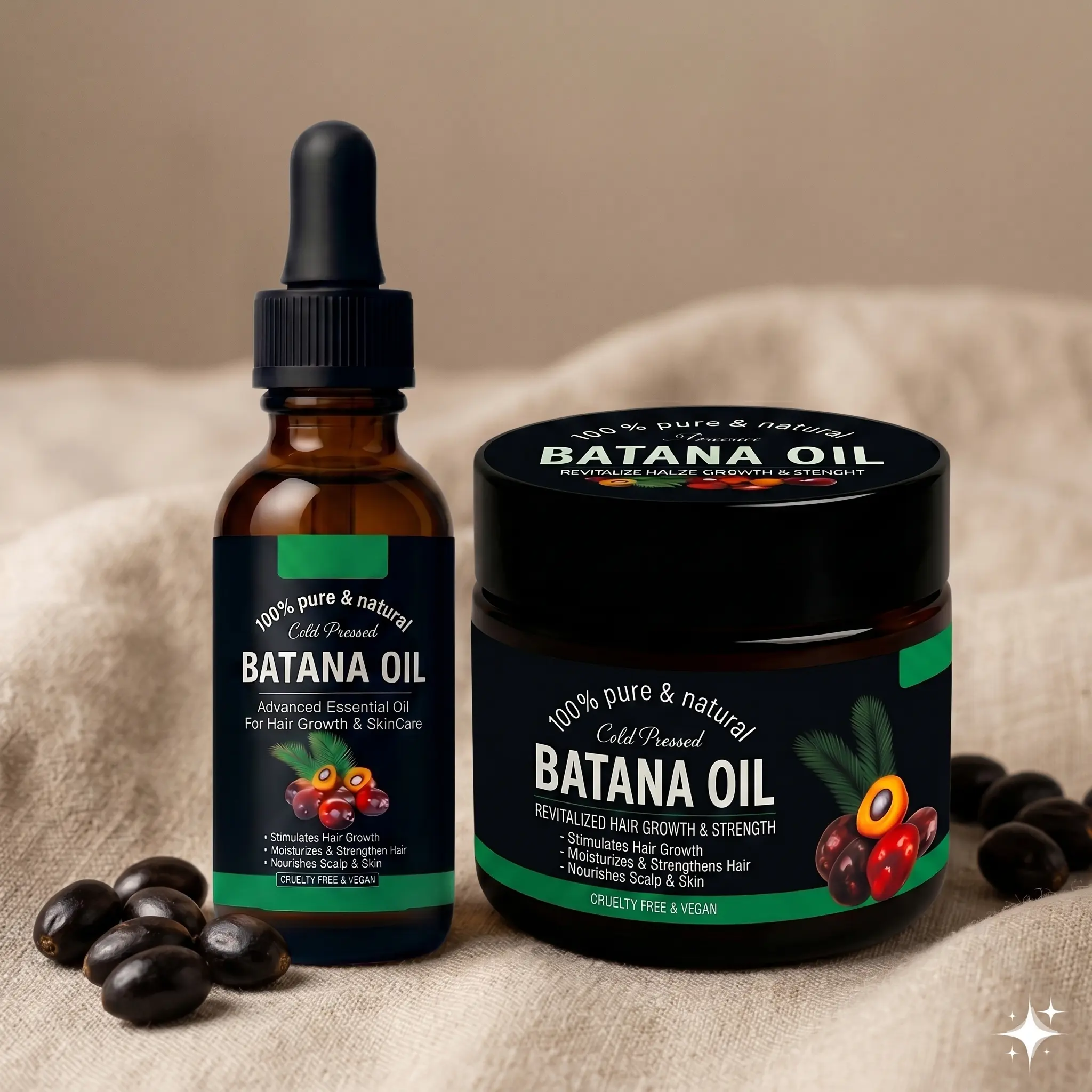 Kit Básico Batana Raízana - Aceite y Crema para cuidado diario