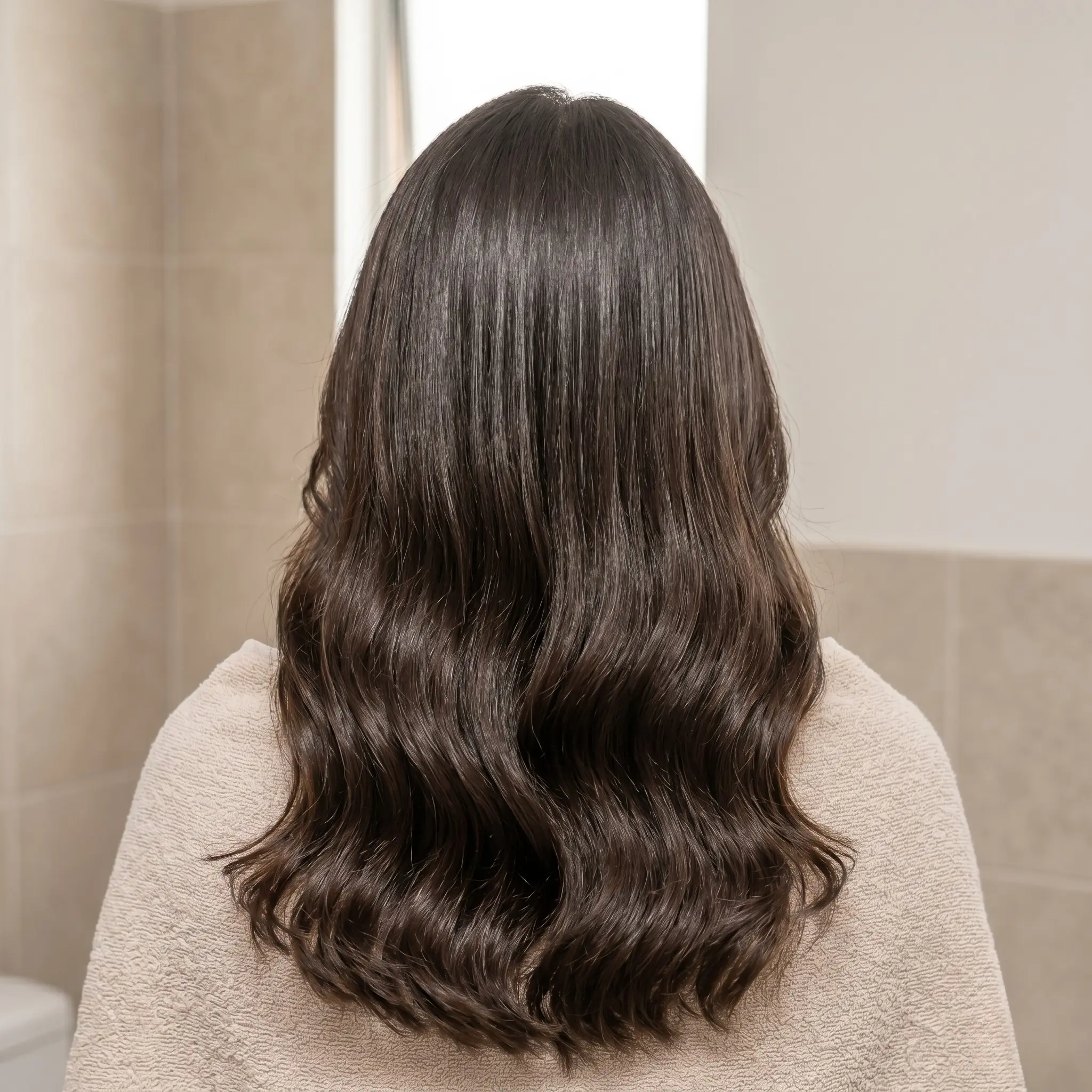 Después - cabello transformado